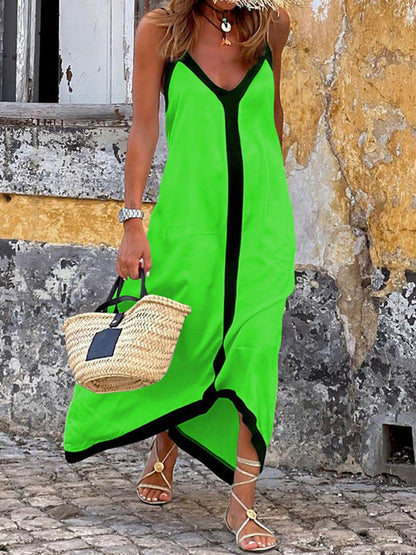 Nancy | Robe Midi Colorblock Style Isola Lavechic