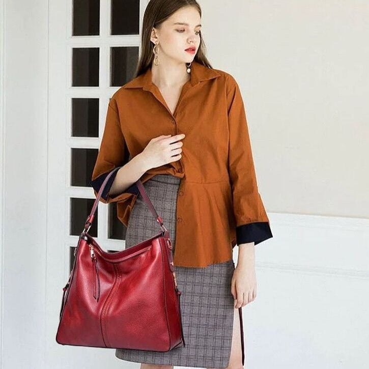 Cécile - Sac à Bandoulière en Cuir Élégant