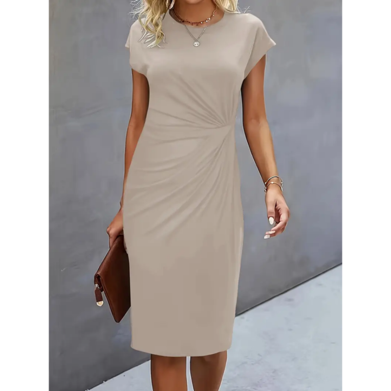 Anouk - Robe midi formelle à manches courtes pour femmes