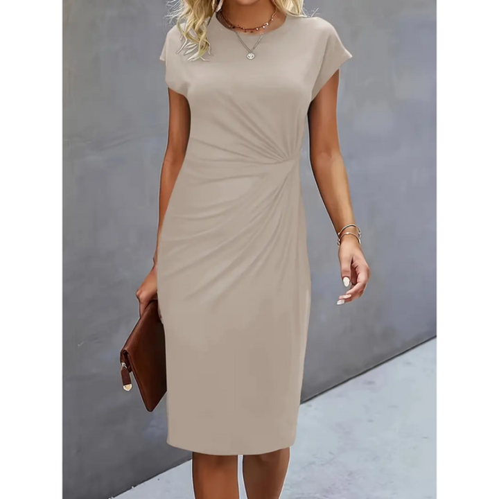 Anouk - Robe midi formelle à manches courtes pour femmes