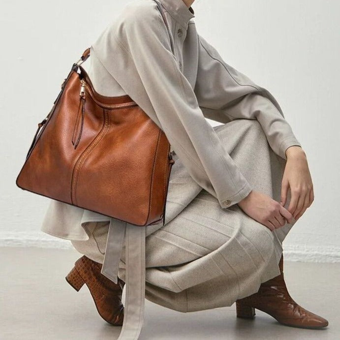 Cécile - Sac à Bandoulière en Cuir Élégant