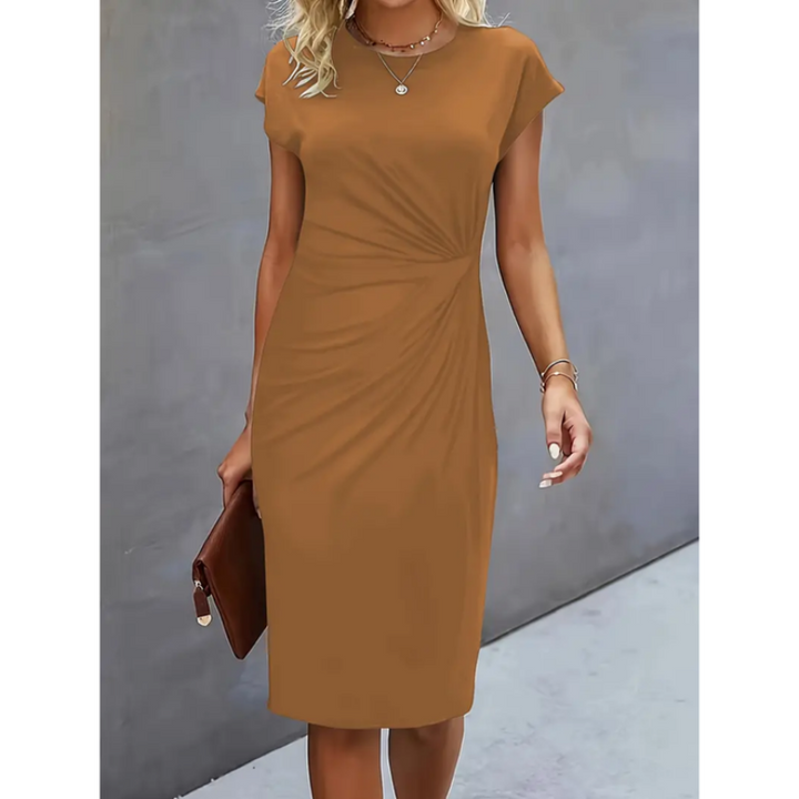 Anouk - Robe midi formelle à manches courtes pour femmes