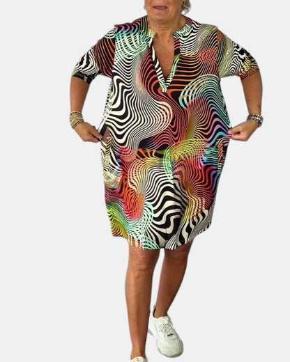 Jessica™ | Robe V-colorée