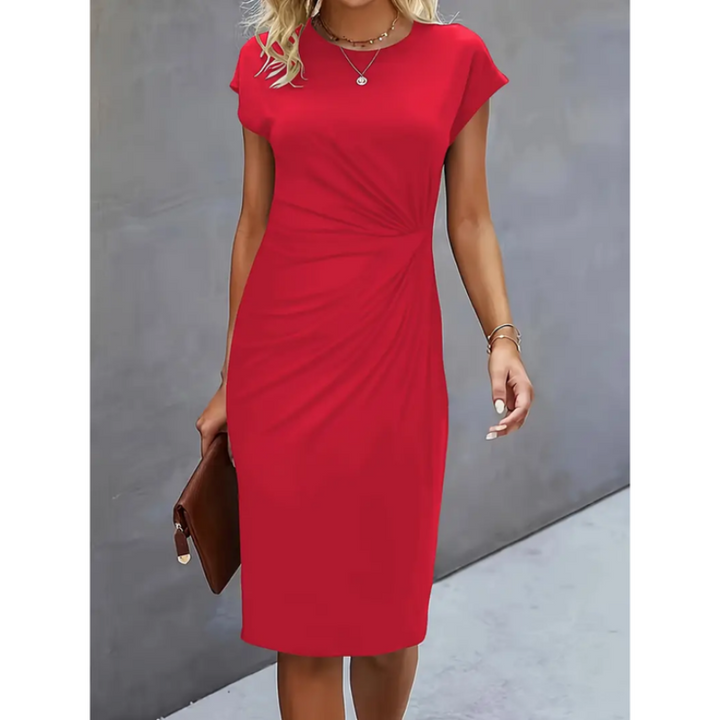Anouk - Robe midi formelle à manches courtes pour femmes
