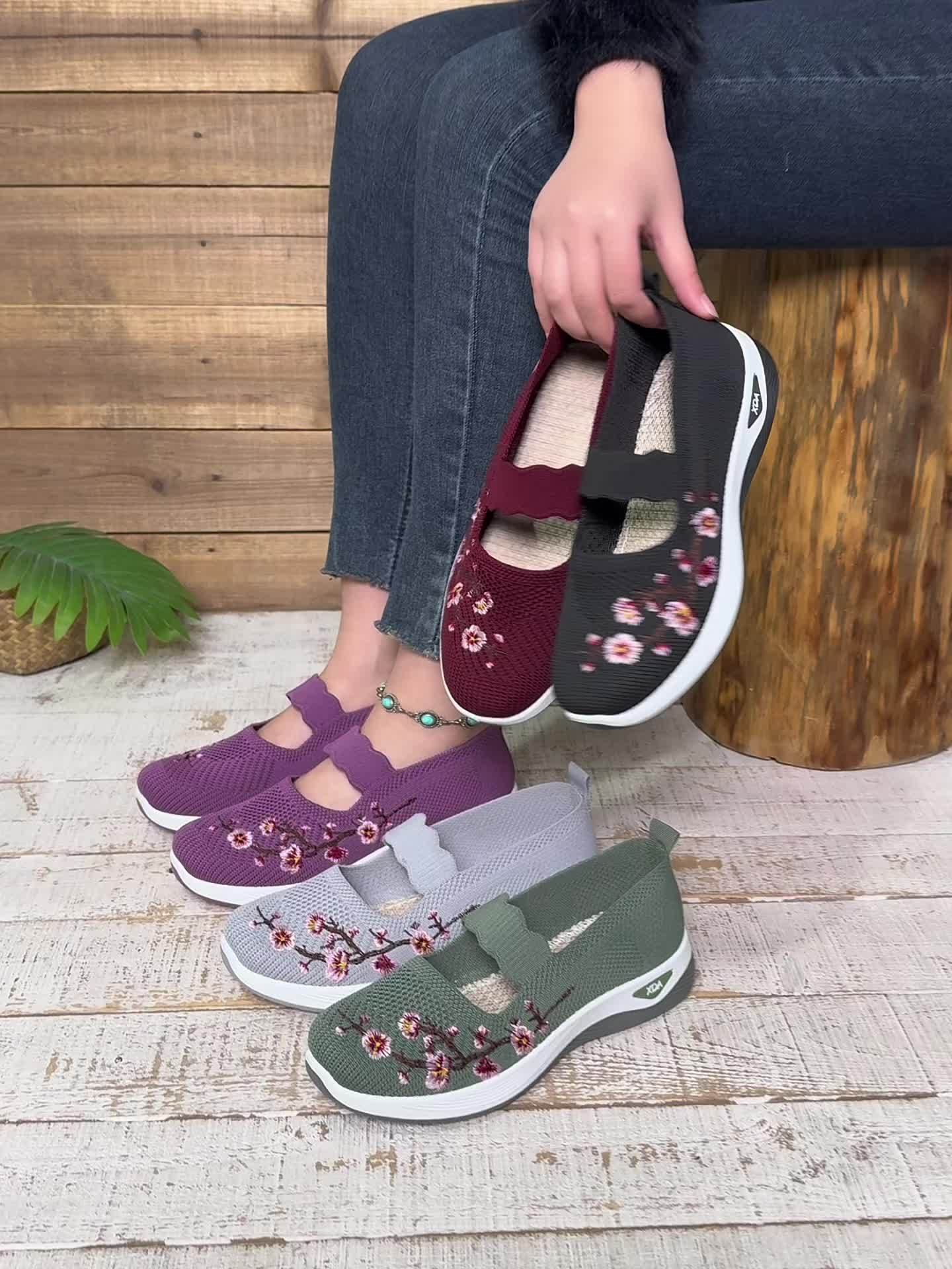 Gianna - Sneakers Floreali di Supporto