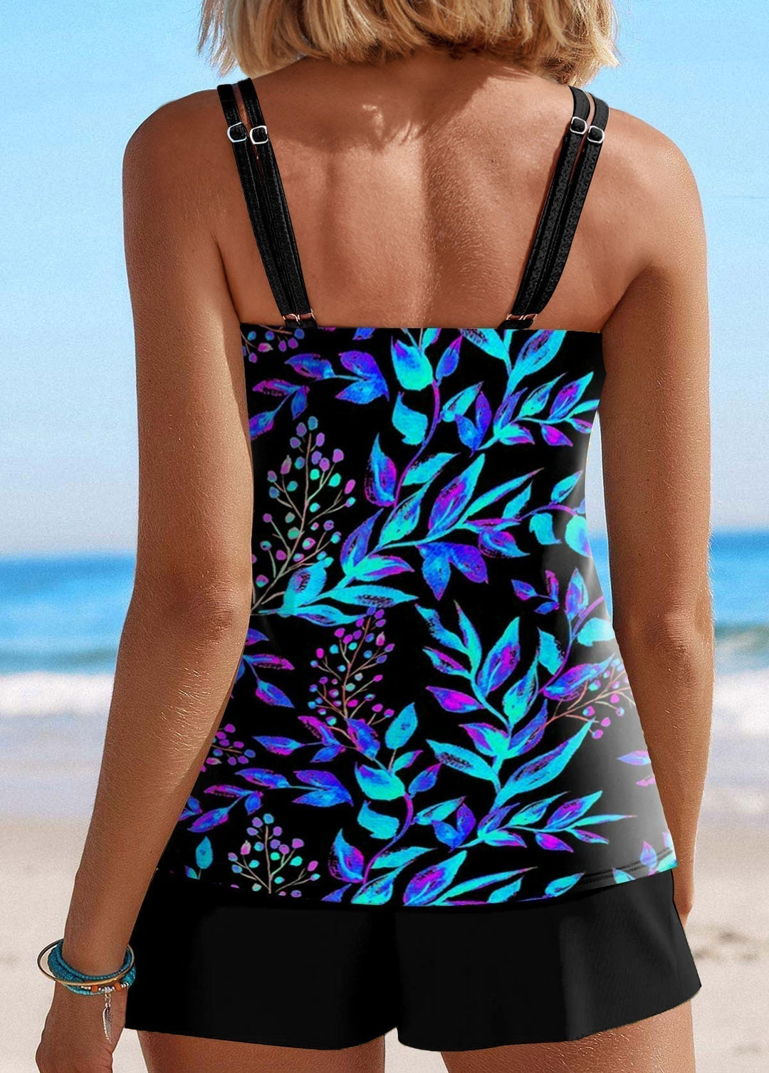 ELARIE – ENSEMBLE TANKINI IMPRIMÉ FLORAL