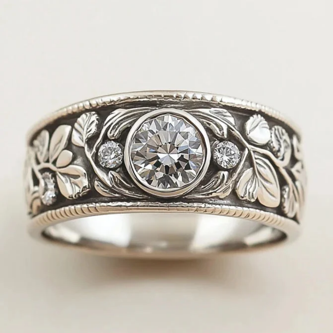 Bague en Argent et Zirconium Intemporelle