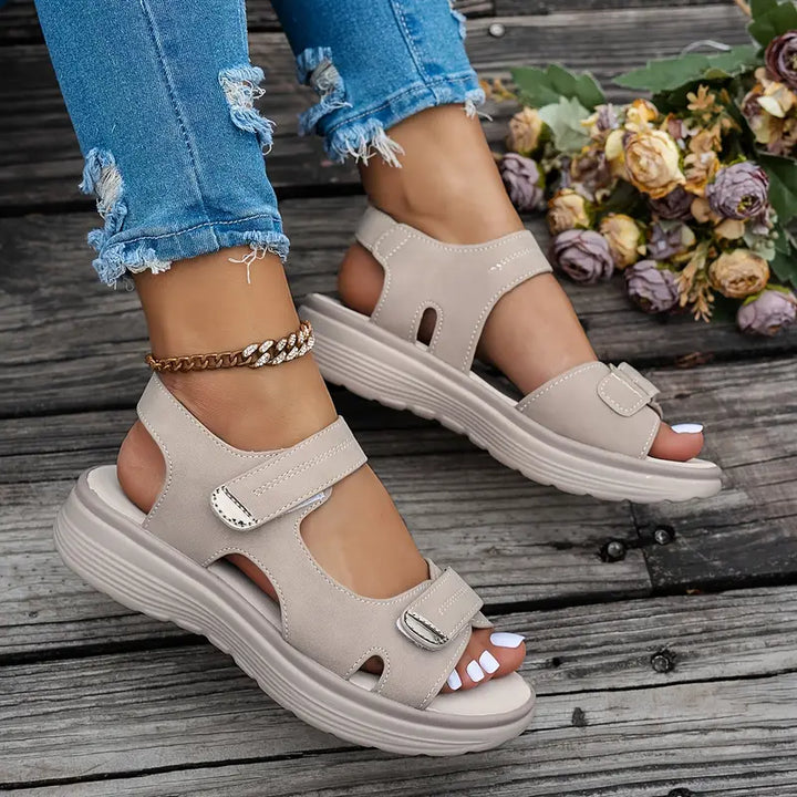 Alia™ | Sandales à talon compensé confortables avec bride de cheville
