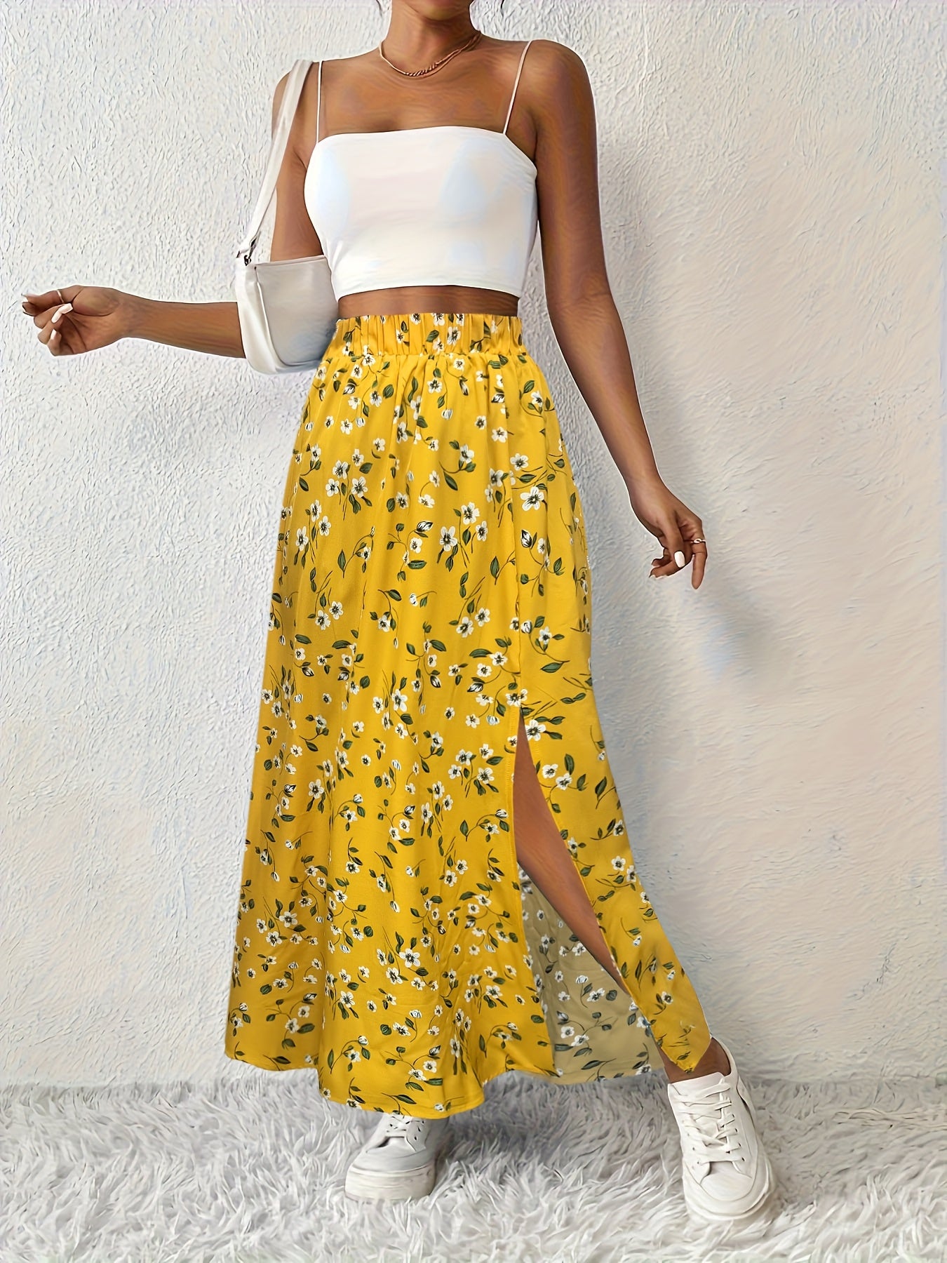 SOLYNNE – JUPE MAXI À IMPRIMÉ FLORAL