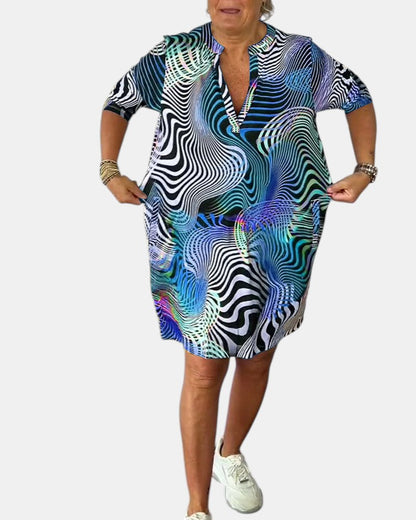 Jessica™ | Robe V-colorée