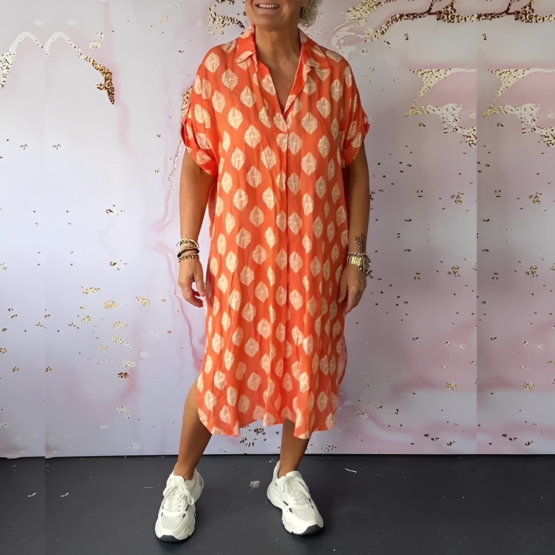 Xandra - Robe élégante ample en sapin pour femmes