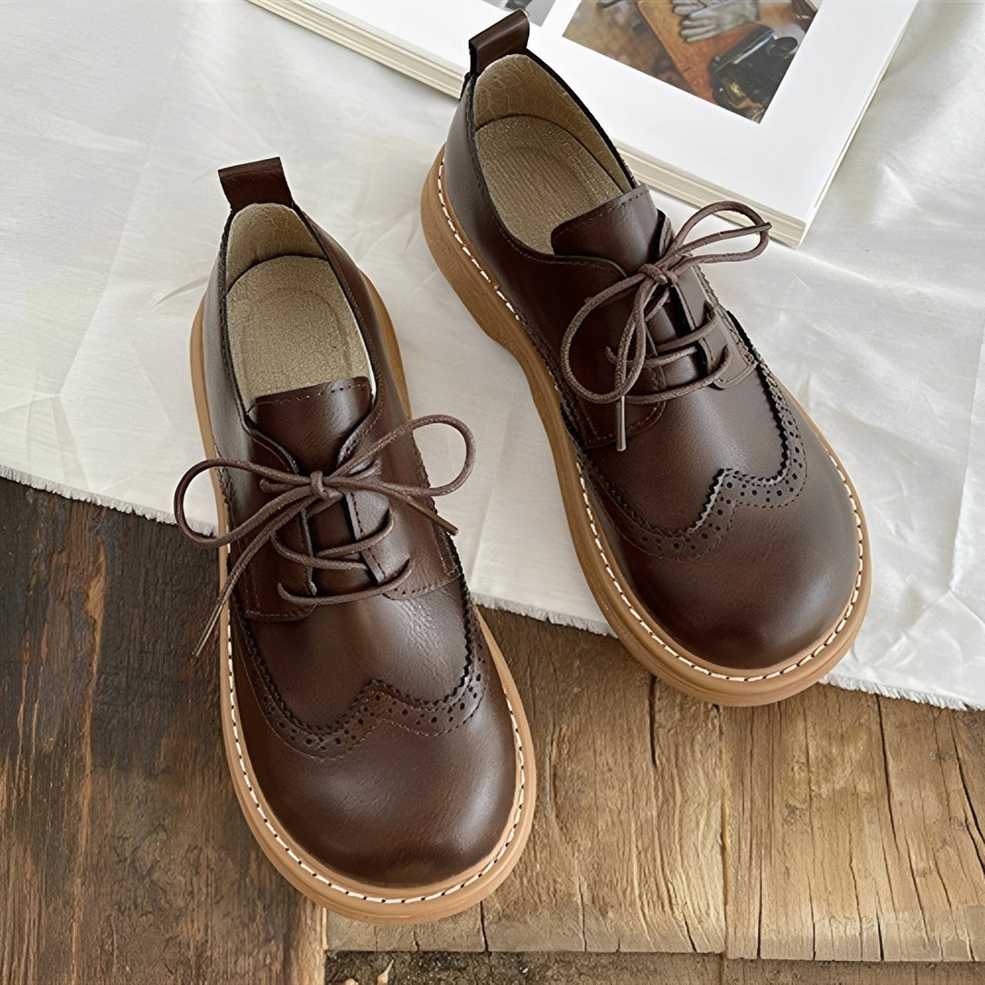 Vanessa - Classiques chaussures Oxford en cuir pour femme