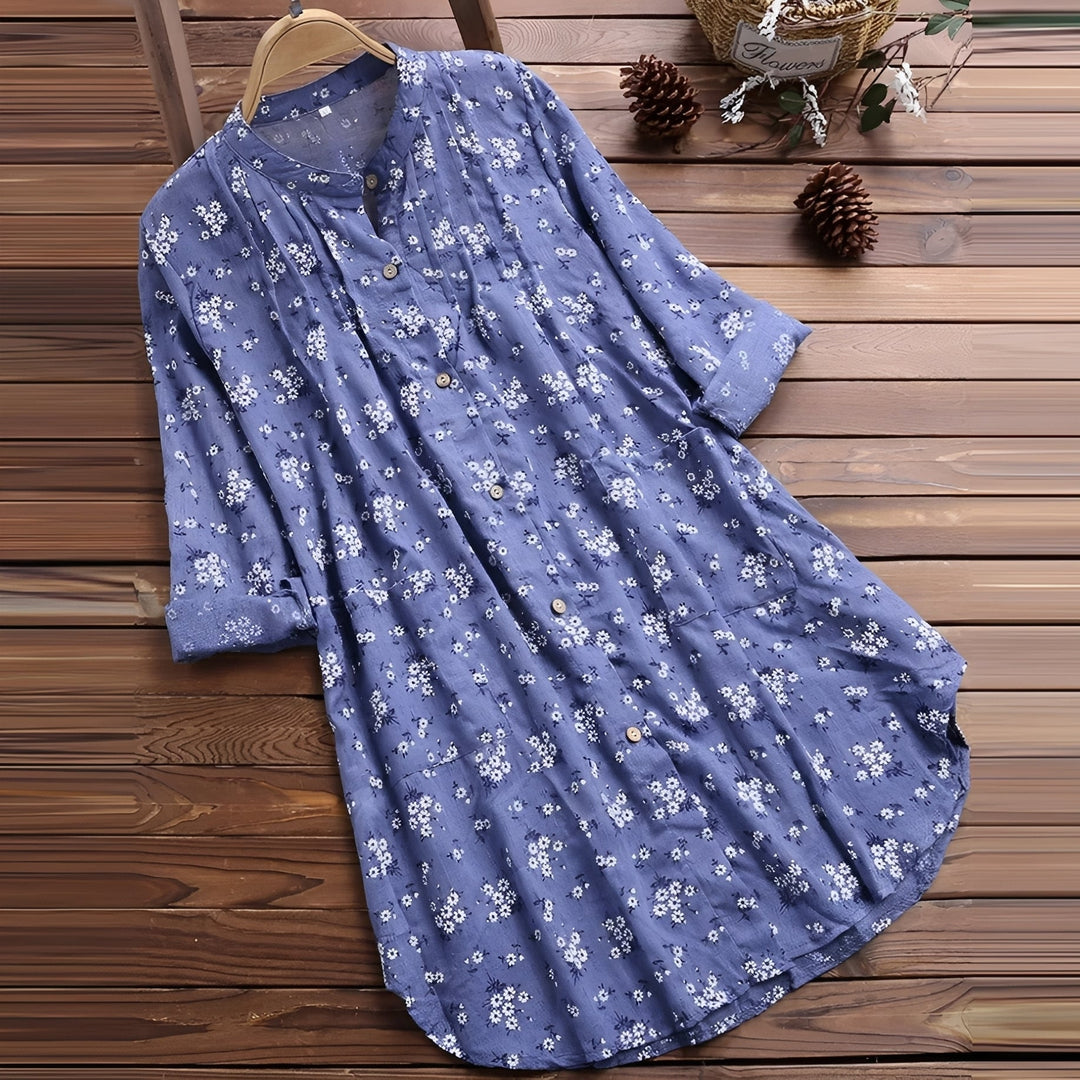 Amie - Robe ample et fluide avec fleurs pour femmes