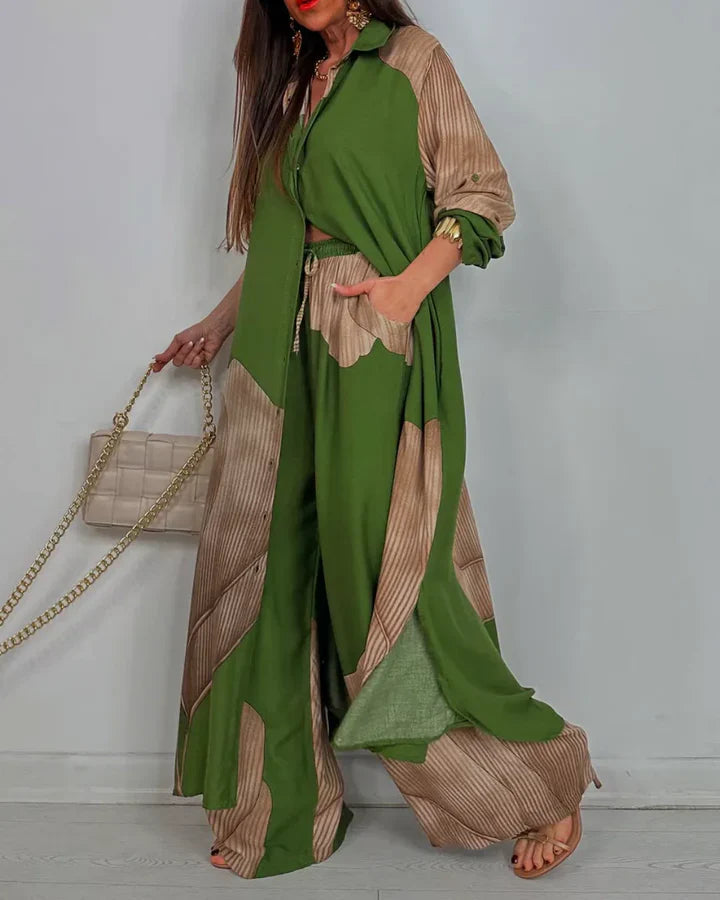 AMARA – ENSEMBLE DE DEUX PIÈCES EN TISSU ÉLÉGANT
