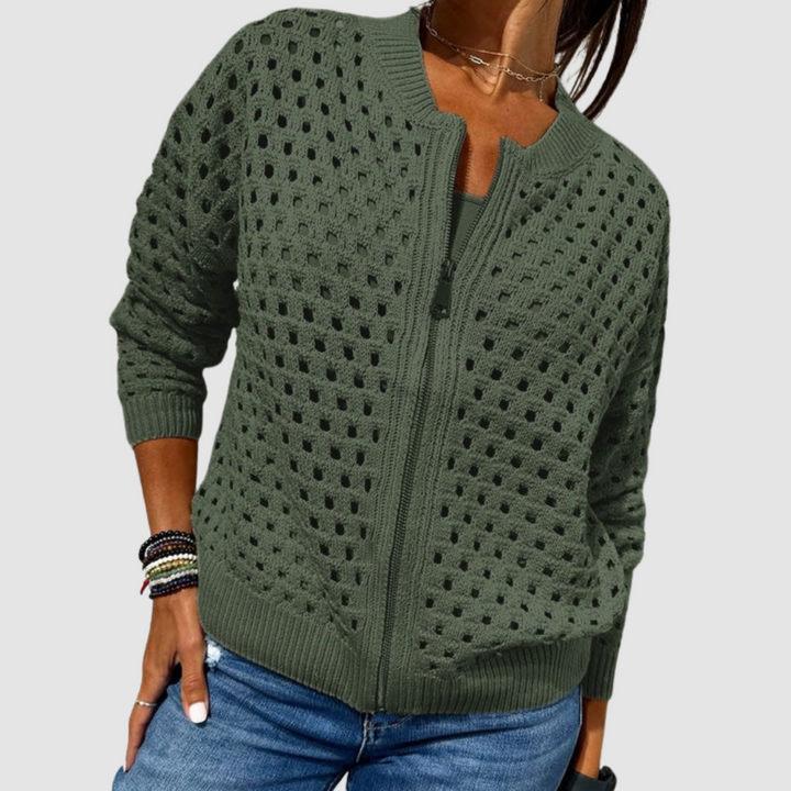 Cardigan en maille haut de gamme Desiree™
