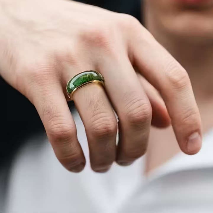 Bague Couronne Émeraude