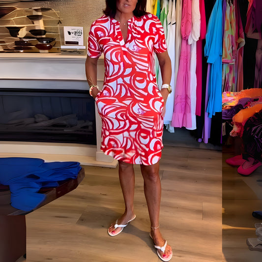 Marije – Robe à Manches Courtes