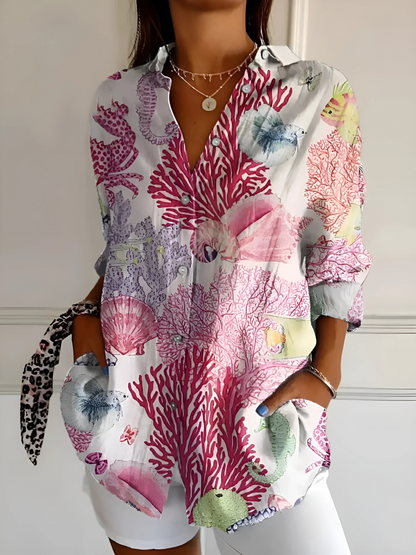Yllona – Blouse Détendue à Boutons