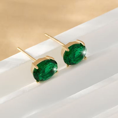 Boucles d'oreilles ovales Gleam