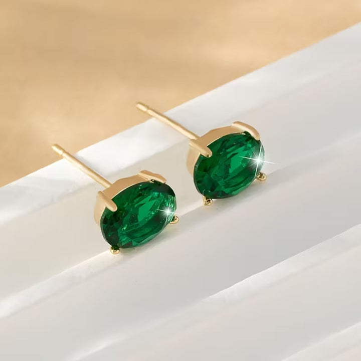 Boucles d'oreilles ovales Gleam