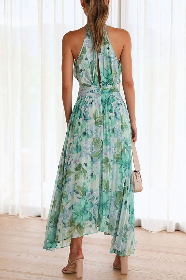 Abigail - Élégant, robe maxi à fleurs pour femmes