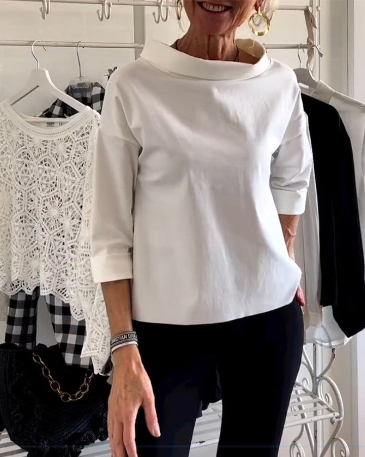 WIEBKE I BLOUSE CONFORTABLE À MANCHES 3/4