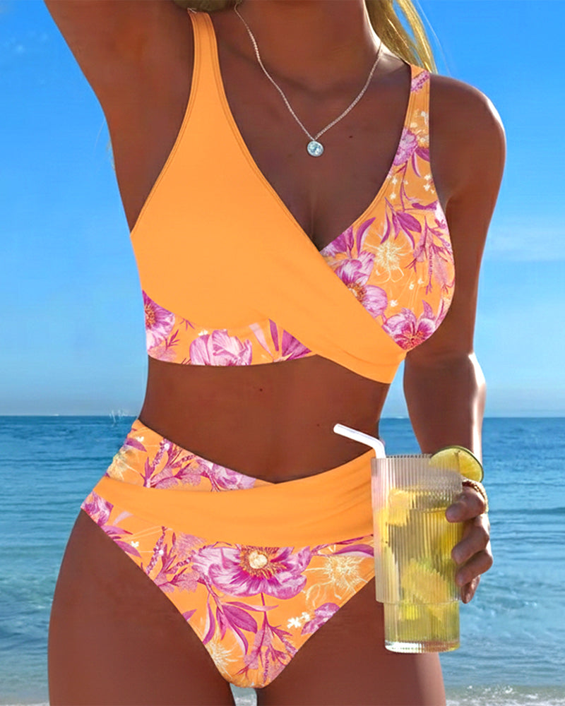 Bikini avec Imprimé Floral, Sexy