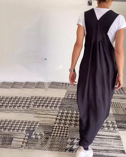 Grace™ - Robe Décontractée à Bretelles de Couleur Unie
