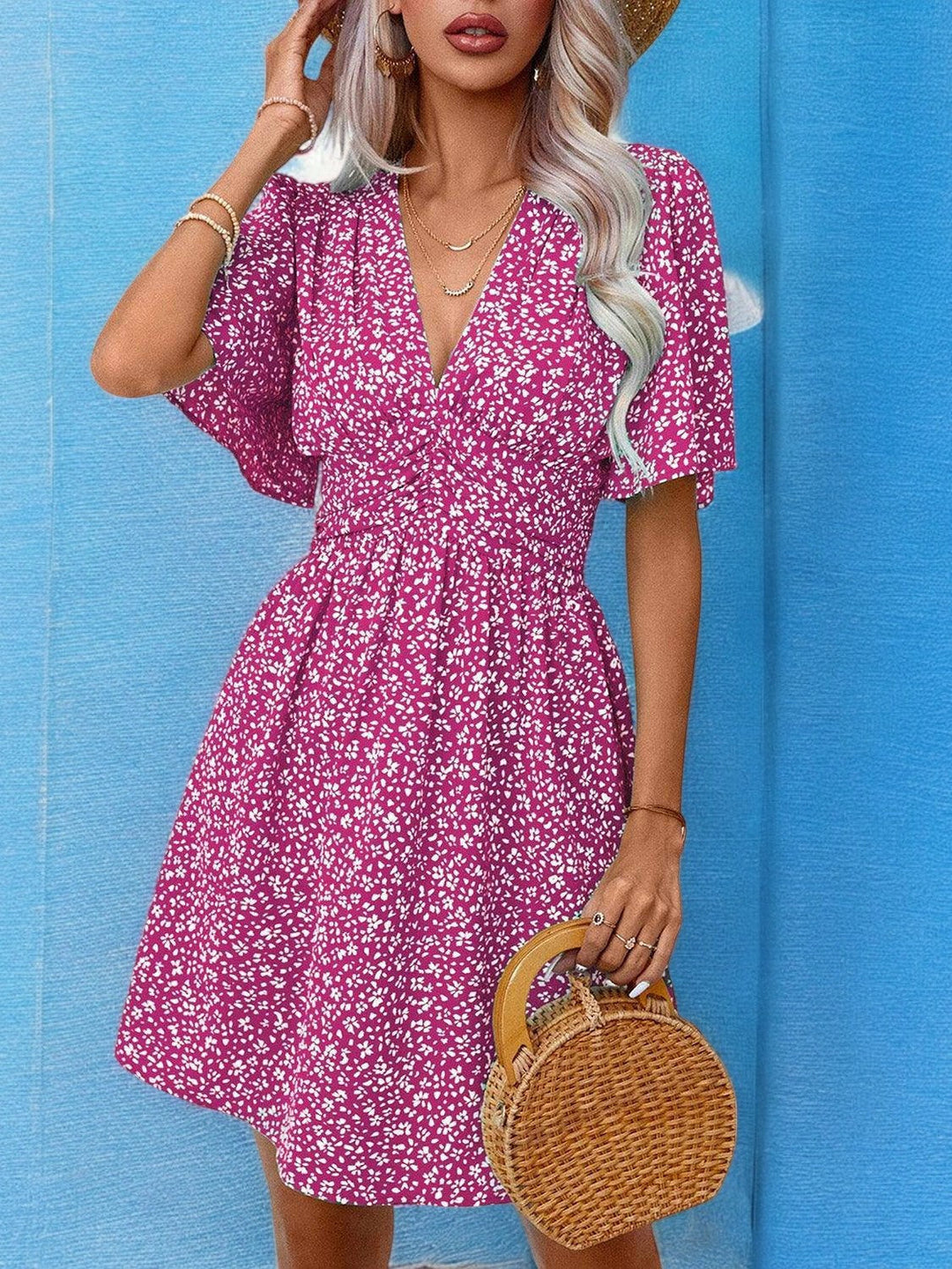 Camille | Robe d'été fleurie pour femme | Mini