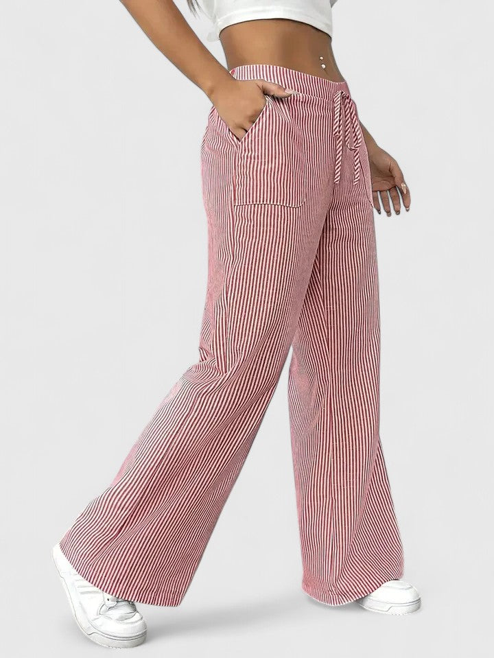 Dominique - Pantalon Large Élégant