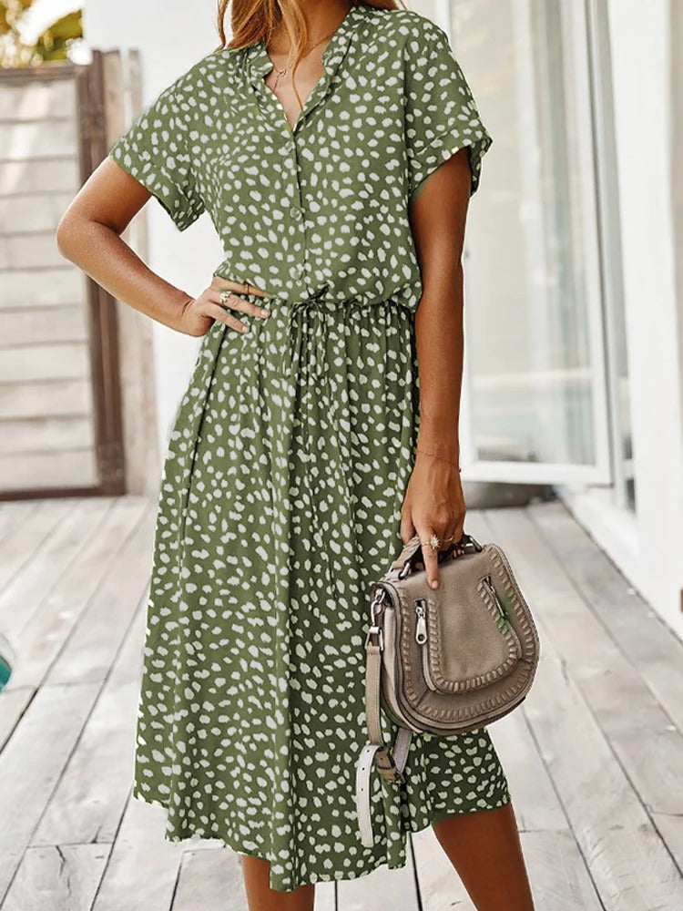 Elaine | Robe Chemise Chic Pour Femme | Midi