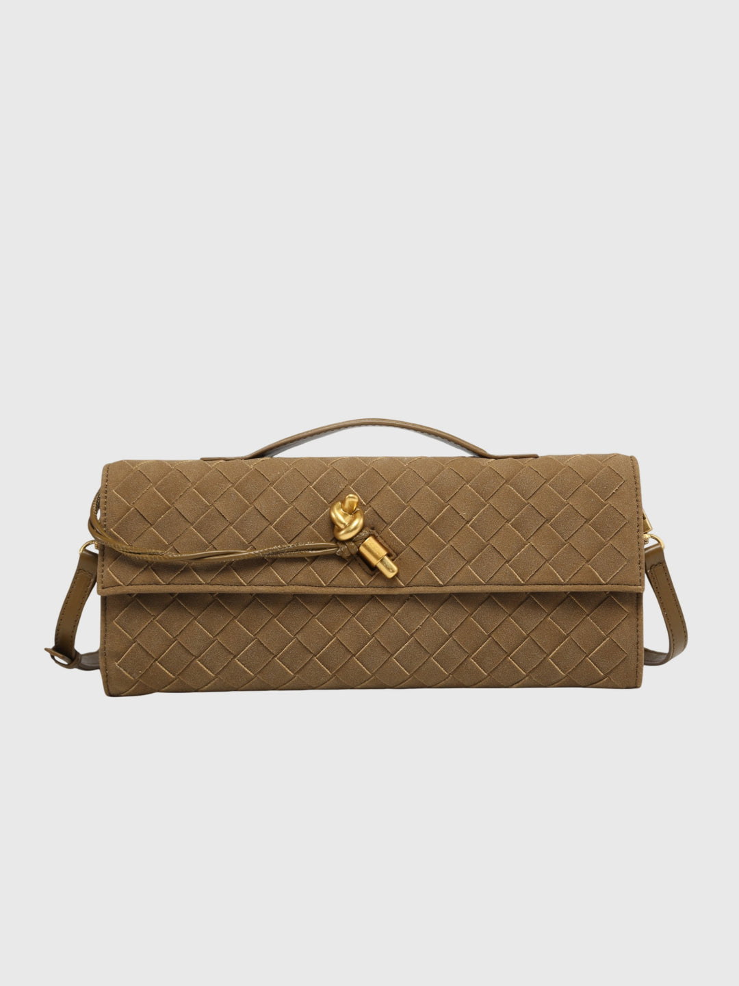 Cerise | Pochette en Suède Intrecciato de Luxe