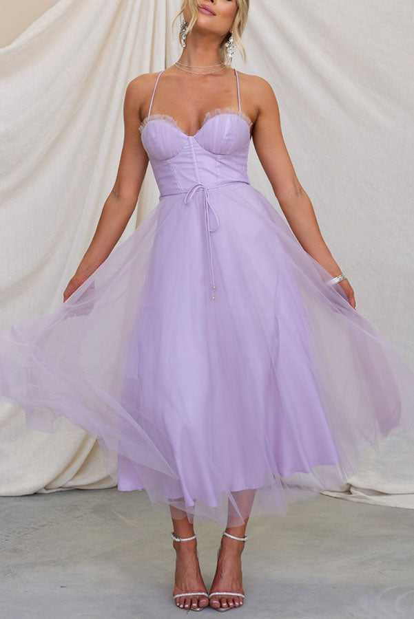 Elodie – Robe maxi avec décolleté en V