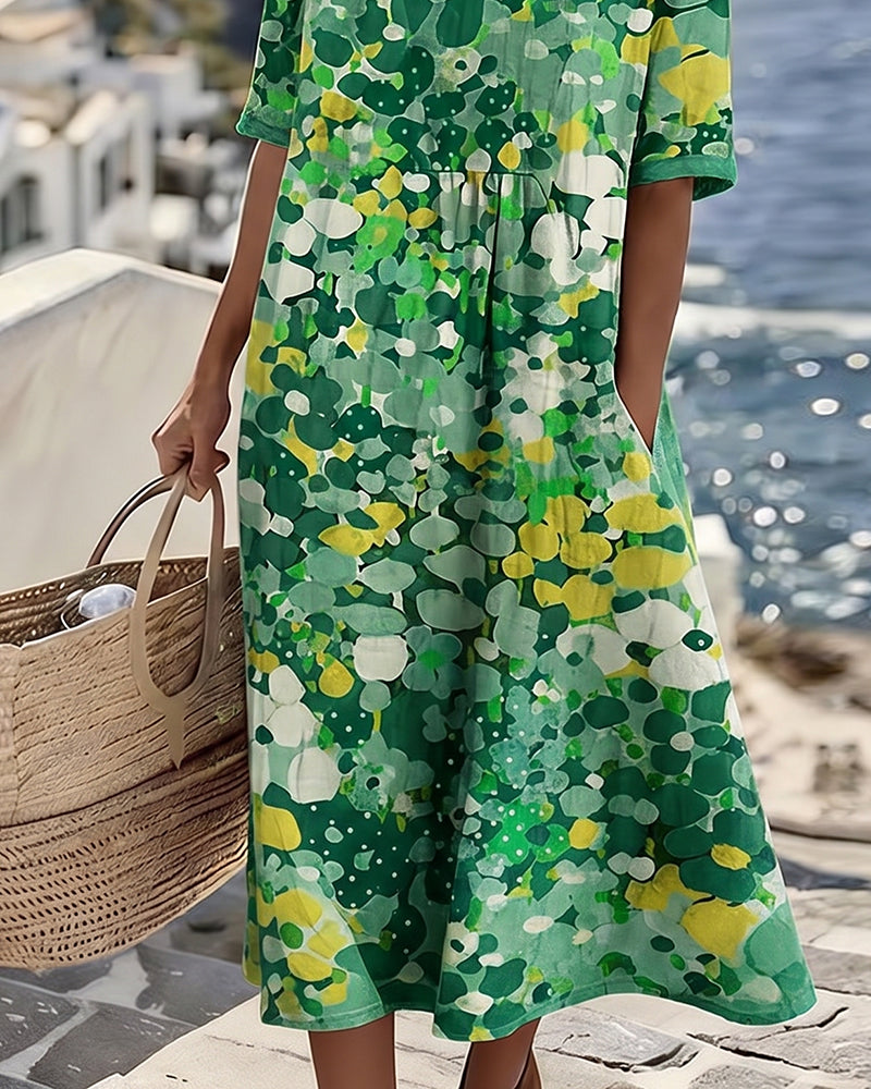 Robe ample imprimée