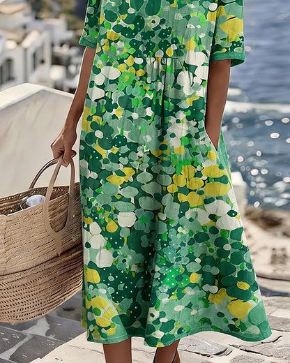 Robe ample imprimée