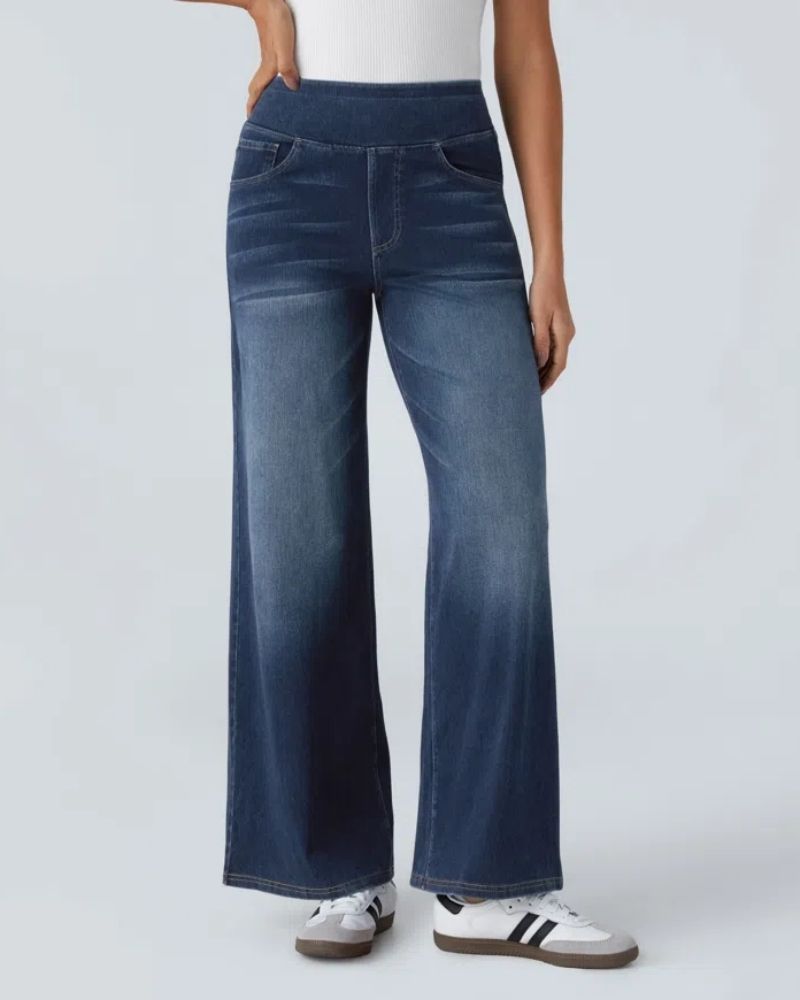 Ainsley - Jeans À Jambe Grands Confortables