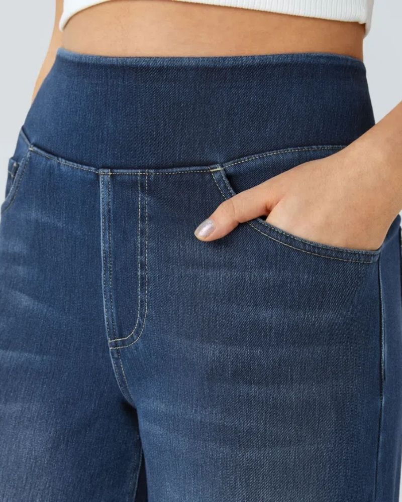 Ainsley - Jeans À Jambe Grands Confortables