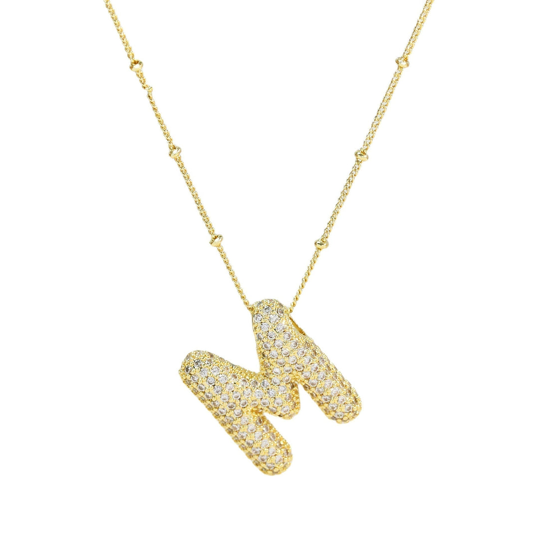 Savannah | Collier avec Lettre à Bulles en Diamant