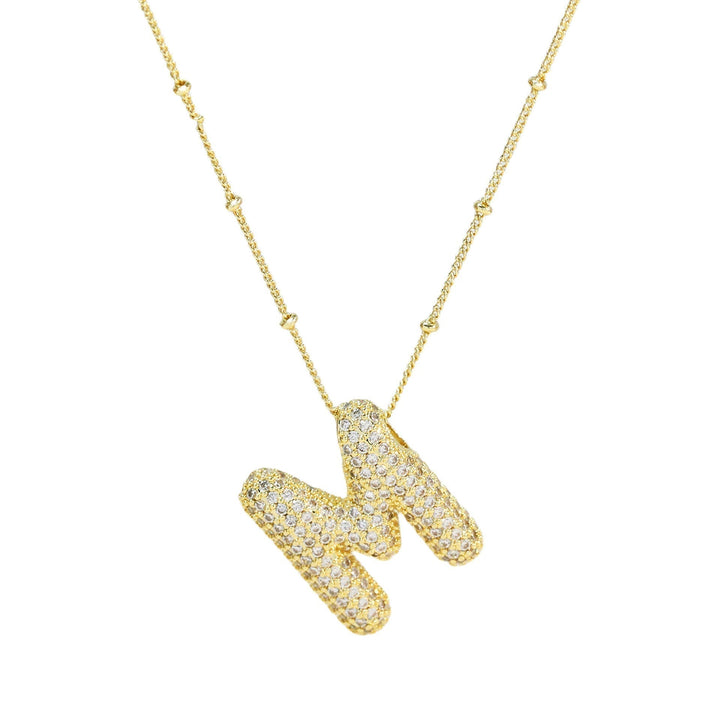 Savannah | Collier avec Lettre à Bulles en Diamant