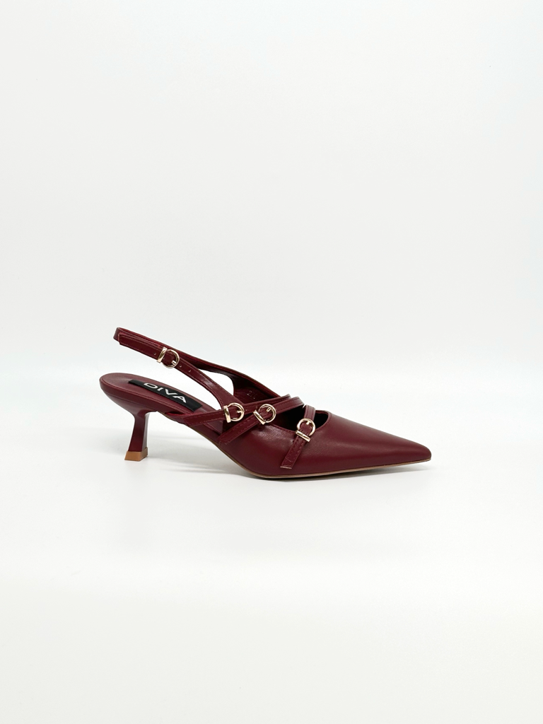 Luisa - Sandales en satin brillant