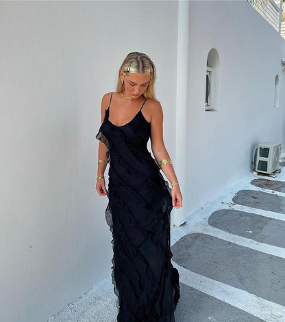 Zara - Robe Maxi avec Volants