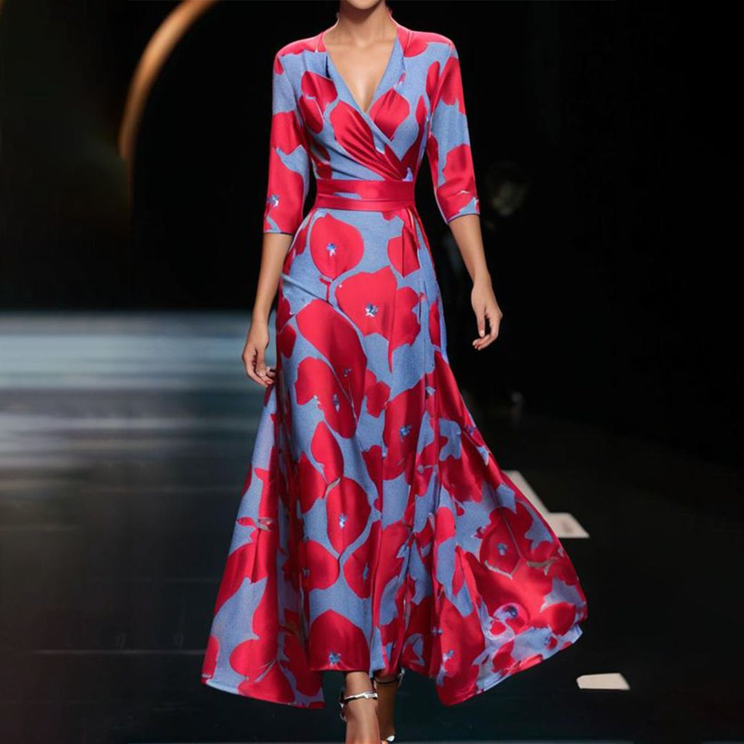 Amelia | Robe confortable pour tous les jours avec décolleté en V