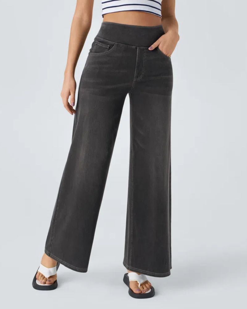 Ainsley - Jeans À Jambe Grands Confortables