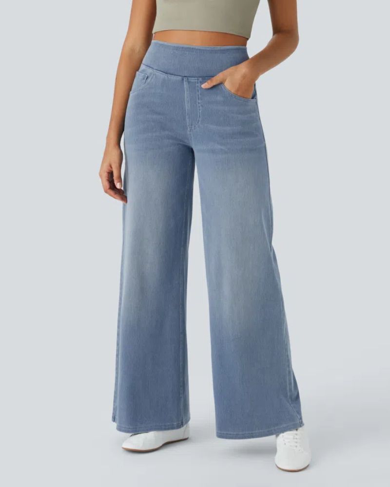 Ainsley - Jeans À Jambe Grands Confortables