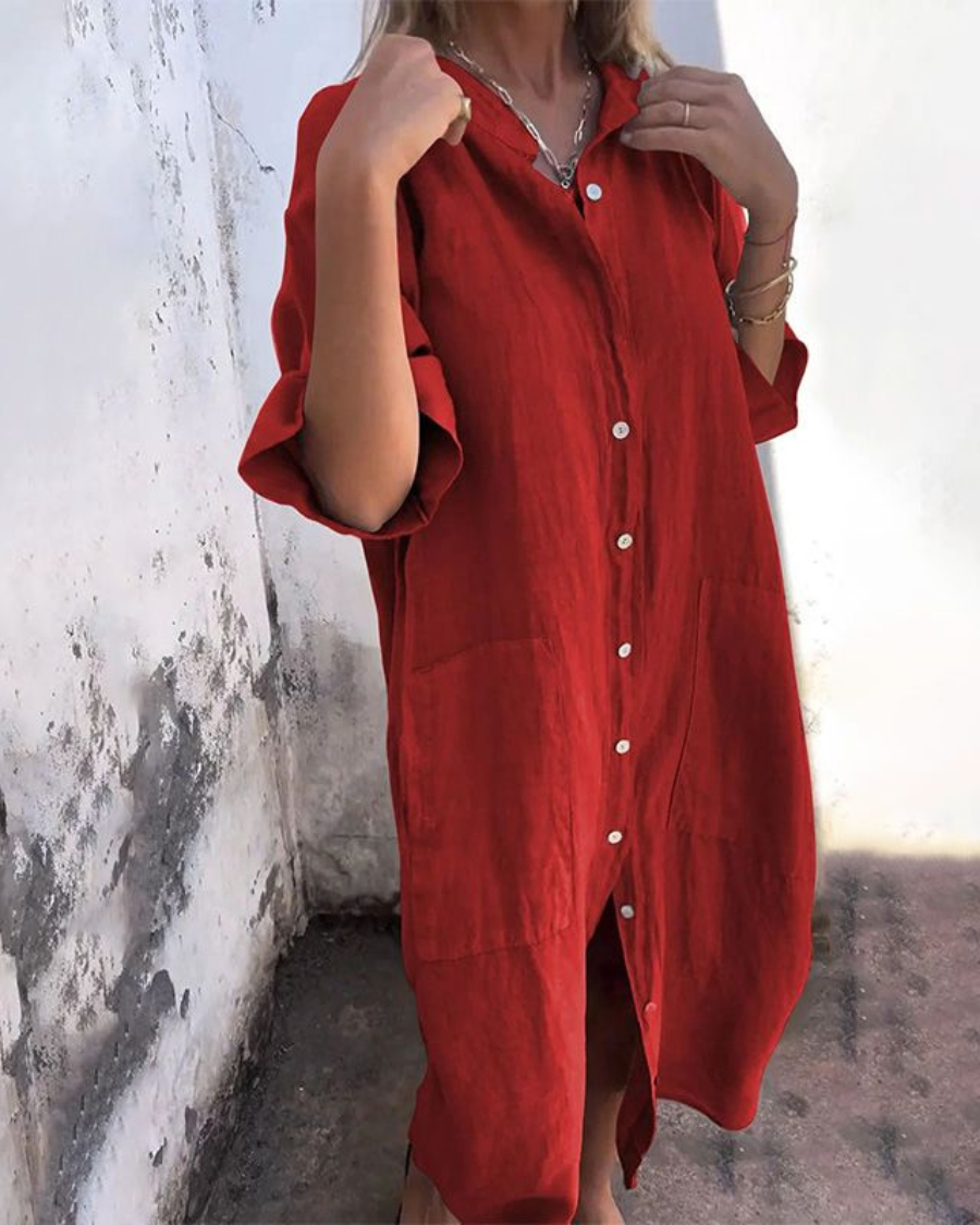 Calixa | Robe Chemise Élégante