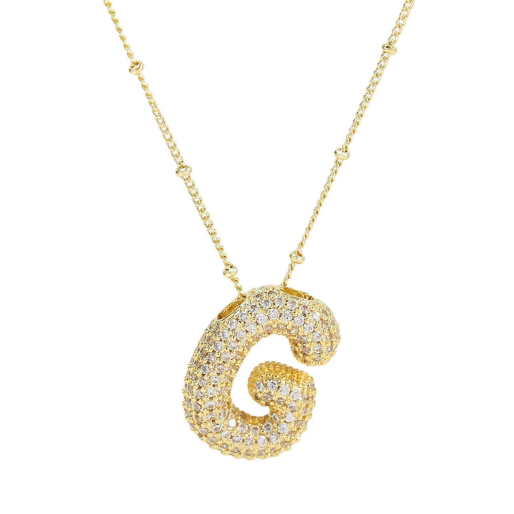 Savannah | Collier avec Lettre à Bulles en Diamant