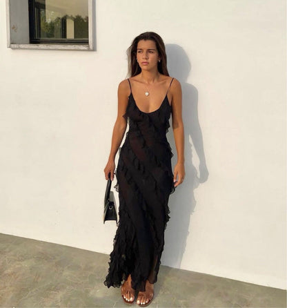 Aliza | Robe Maxi à Volants