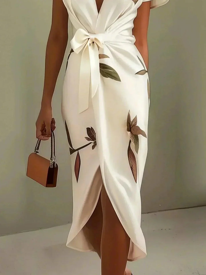 Elin™ | Robe portefeuille élégante à imprimé floral