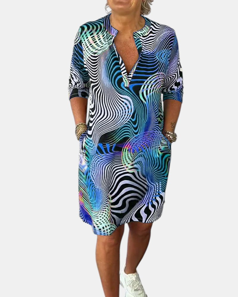 Jessica™ | Robe V-colorée