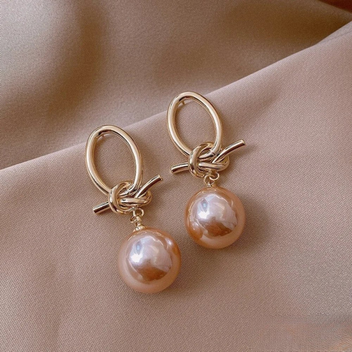 Boucles d'oreilles en perles intemporelles